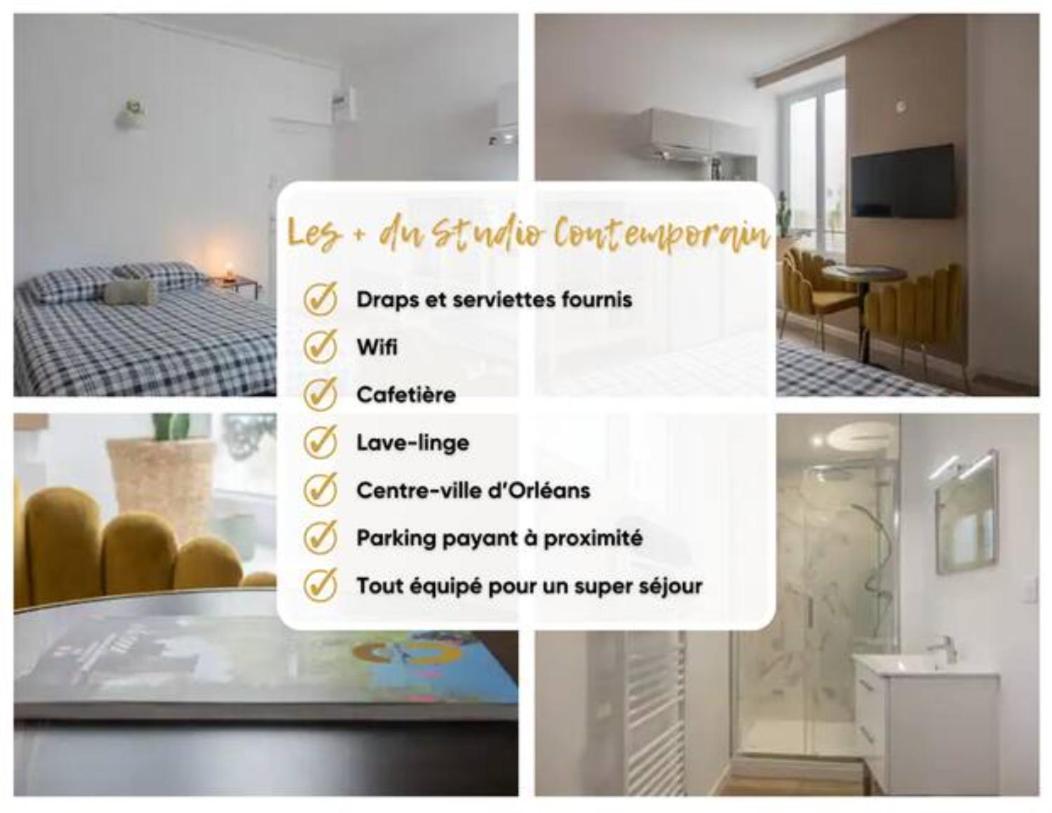 Studio Contemporain A Deux Pas De La Cathedrale Apartment Orleans Ngoại thất bức ảnh